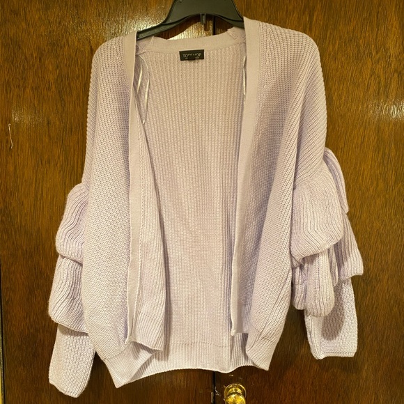 TopShop Ruffle pastel Sweater - Picture 3 of 4